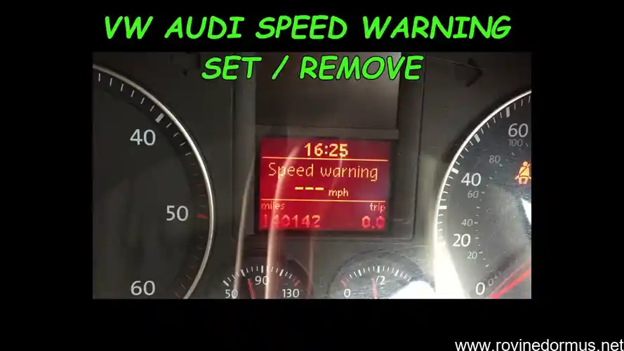 how to disable speed warning system