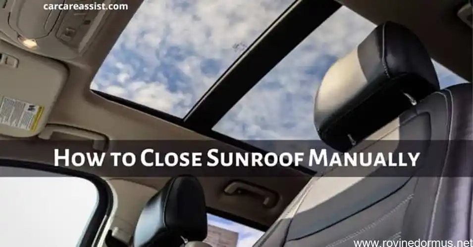 how to close a sunroof