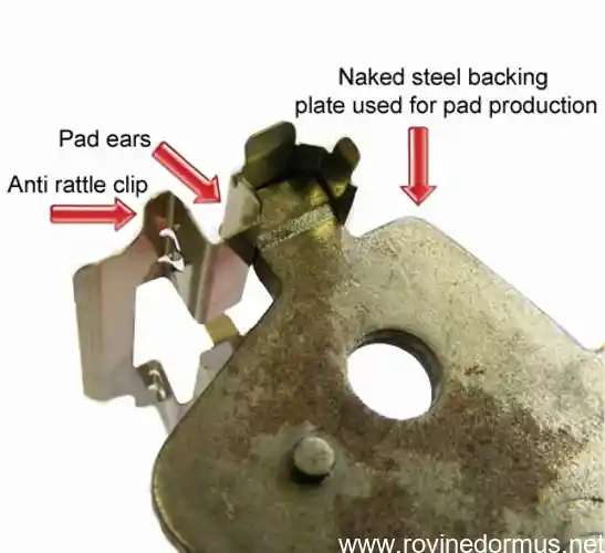 how to install anti rattle clips on brake pads