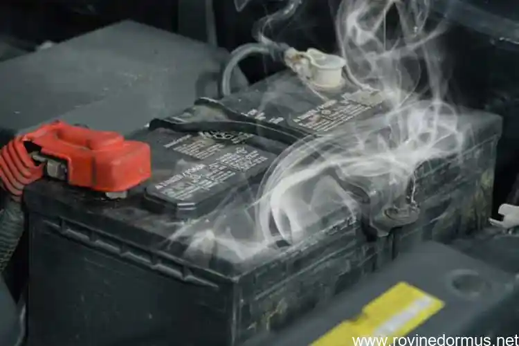 alternator smoking when i hook up battery