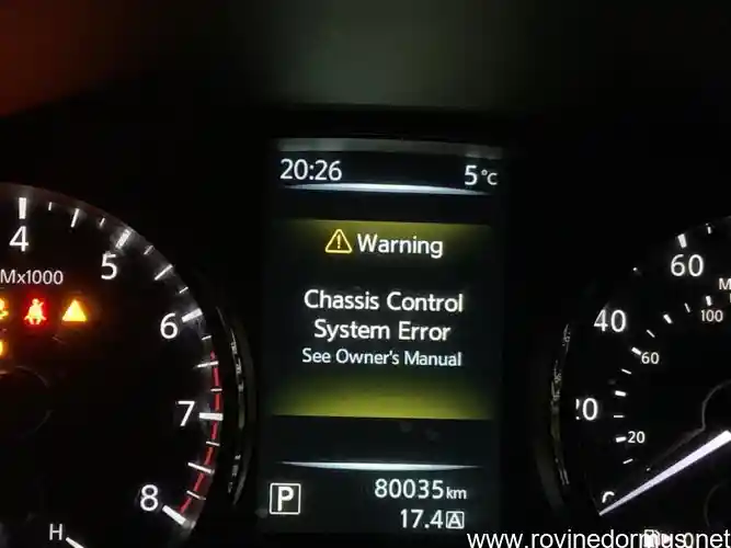 2016 nissan rogue chassis control system error 2